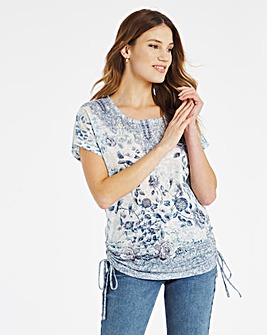 Julipa Diamonte Drawstring Side Top