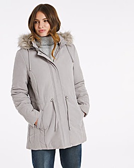 joanna hope velour padded parka