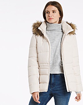 joanna hope velour padded parka