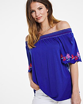 Julipa Gypsy Top with Embroidery