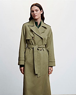 Mango Double-Button Trench