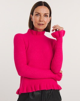 Ted Baker Pipalee Pink Ruffle Jumper