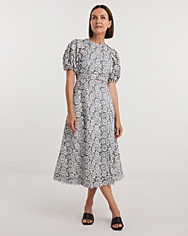 Ted Baker Ayyah Floral Lace Midi Dress