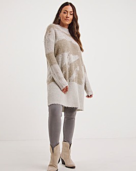 Religion Selvage Knitted Tunic