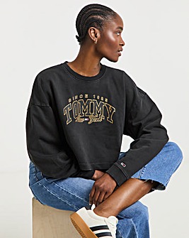 Tommy Jeans Luxe Varsity Crewneck Sweatshirt