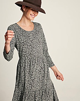 Joules Ivy Jersey Tiered Midaxi Dress