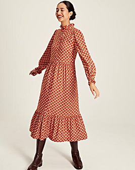 Joules Josie Woven Shirt Midi Dress