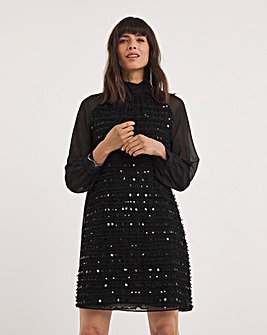 French Connection Carina Embellished Dress