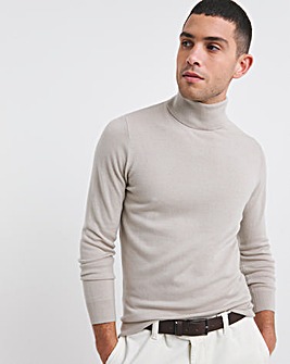 Merino Wool Roll Neck Jumper