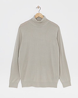 Merino Wool Roll Neck Jumper