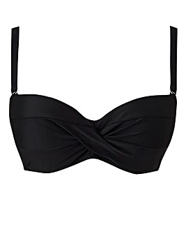 MAGISCULPT Black Minimising Multiway Bandeau Shaping Bikini Top