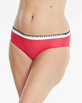 Pink/Navy Stitch Hipster Bikini Bottoms