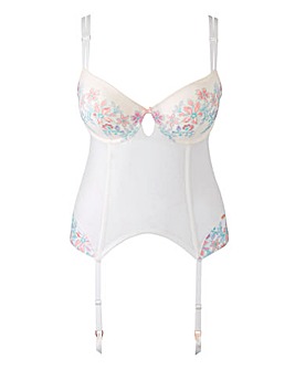 Figleaves Curve The Floral Tattoo Ivory Basque
