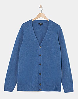 Blue Lambswool Cardigan