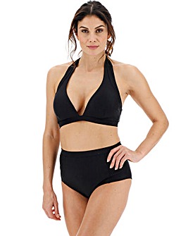 Black Halterneck Bikini Top