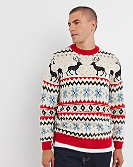 Christmas Fairisle Relaxed Fit Jumper