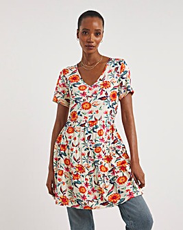 Joe Browns Jersey Happy Days Floral Tunic