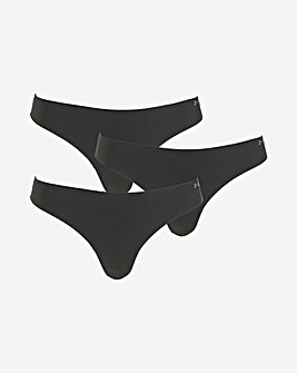 Under Armour 3 Pack Pure Stretch No Show Thong