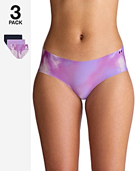 Under Armour 3 Pack Pure Stretch No Show Hipster