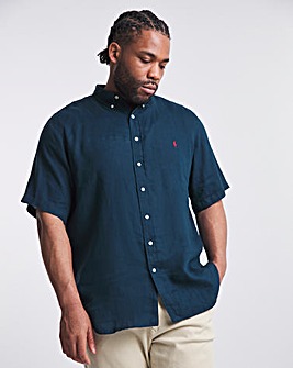 Polo Ralph Lauren Navy Short Sleeve Oxford Shirt