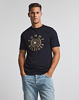 Tommy Hilfiger Navy Short Sleeve Icon Roundle T-Shirt