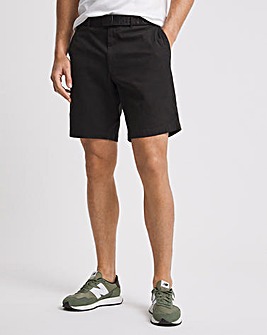 Calvin Klein Black Garment Dye Belted Shorts