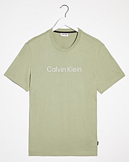 Calvin Klein Sage Short Sleeve Raised Striped Logo T-Shirt