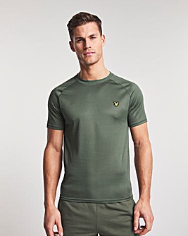 Lyle & Scott Cactus Green Sport Short Sleeve Raglan T-Shirt