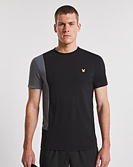 Lyle & Scott Black Sport Short Sleeve Colourblock Pocket T-Shirt