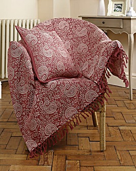 Sofa Throws Blankets J D Williams Paisley Jacquard Cotton Throwover 2 Pack