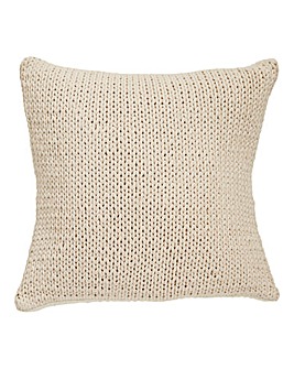 Knitted Natural Cushion Cover