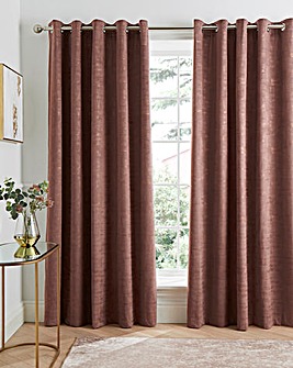 Venice Velvet Thermal Eyelet Curtains