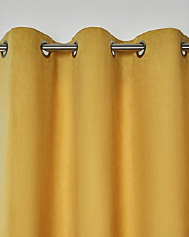 Faux Suede Eyelet Curtains