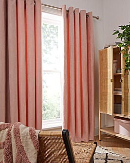 Faux Suede Eyelet Curtains