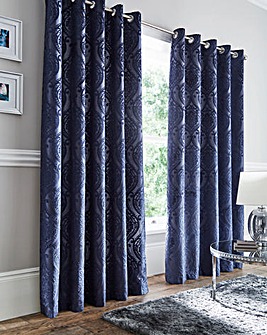 Chateau Jacquard Eyelet Curtains