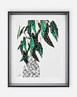 Polka Dot Begonia Plant Wall Art