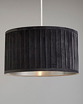 Pleated Velvet Grey Shade