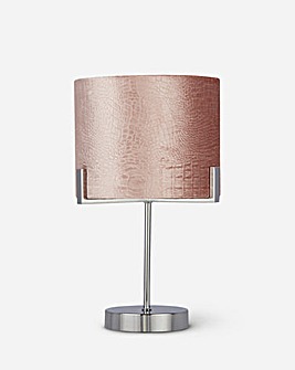 Harley Blush Velvet Table Lamp