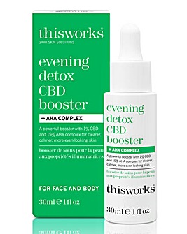 This Works Evening Detox CBD Booster + AHA