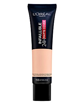 L'Oreal Infallible 24hr Matte Cover Foundation SPF 18 - 155 Natural Rose