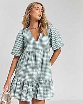 Gingham Smock Dress