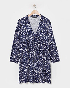 Ditsy Print Supersoft Smock Dress