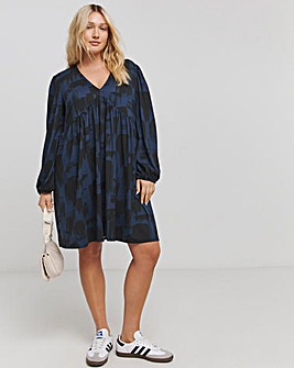 Blue Print Supersoft Smock Dress