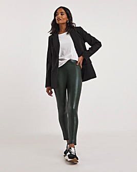 High Waist Faux Leather PU Leggings With Cosy Touch Lining