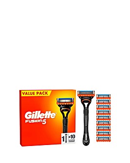 Gillette Fusion Razor Bundle 10 Blades