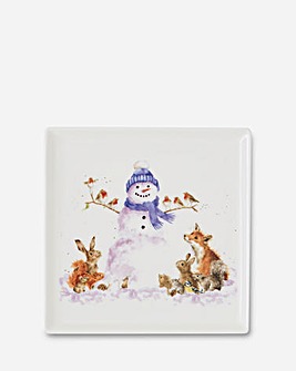 Wrendale Snowman Square Plate