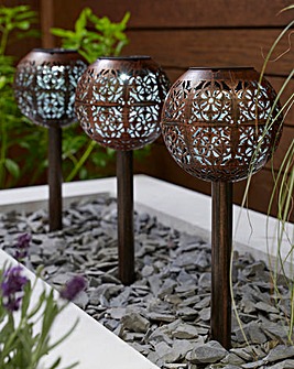 LuxOrb Damasque Stake Light 3 Pack