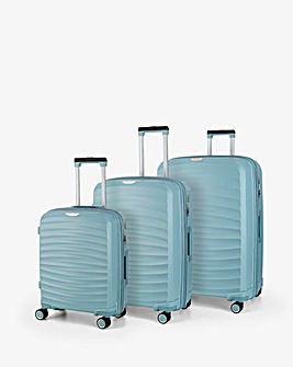 Rock Sunwave 3pc Suitcase Set - Light Blue