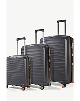 Rock Sunwave 3pc Suitcase Set