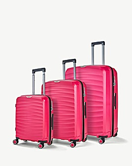 Rock Sunwave 3pc Suitcase Set